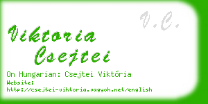 viktoria csejtei business card